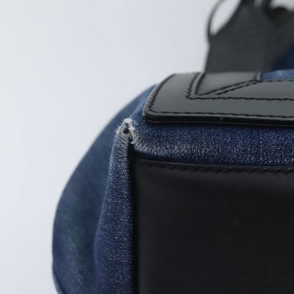 BALENCIAGA Navy Cabas S Hand Bag Denim Silver Blue 339933 Auth yk15288 - Picture 12 of 16